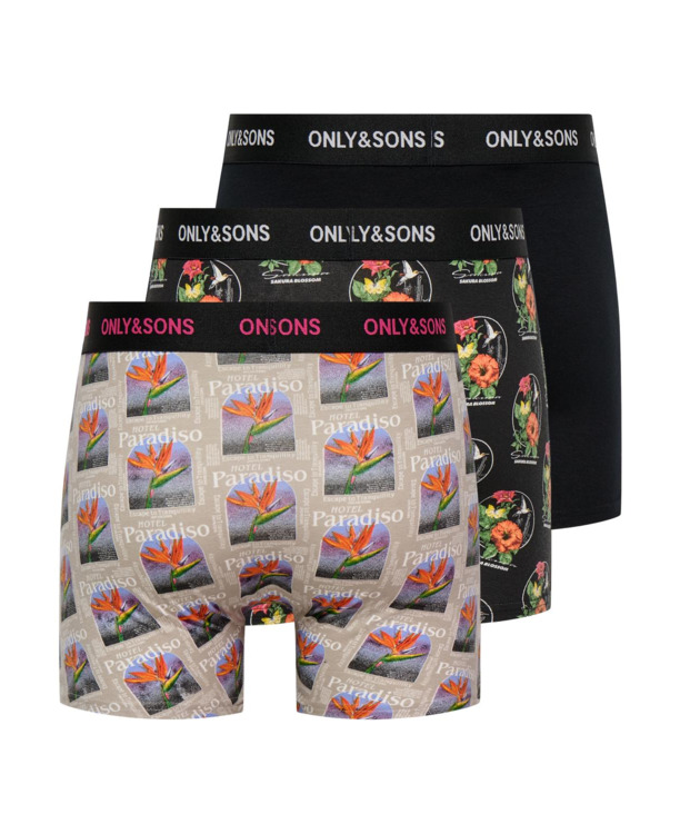 ONSFITZ AOP WB BOLD BOXER 3-PACK NOOS Heren