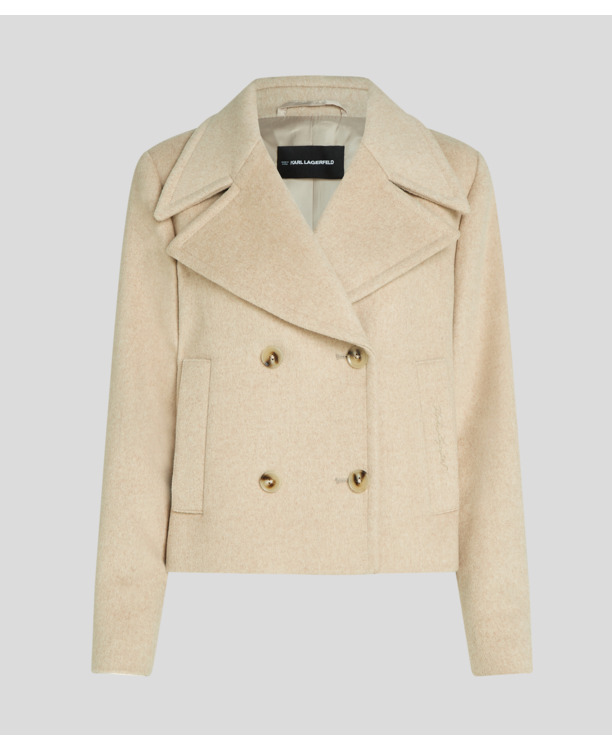 WOOL BLEND PEACOAT