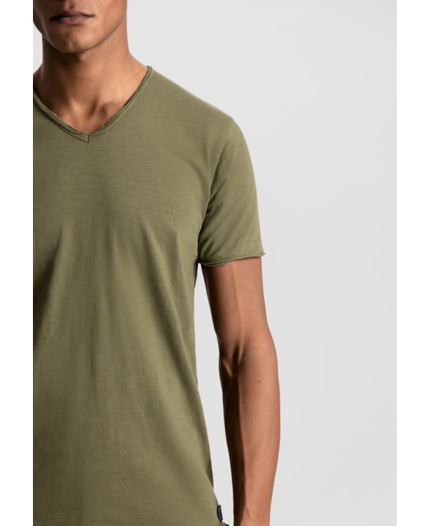 Basic Round Neck Tee Slub Jersey