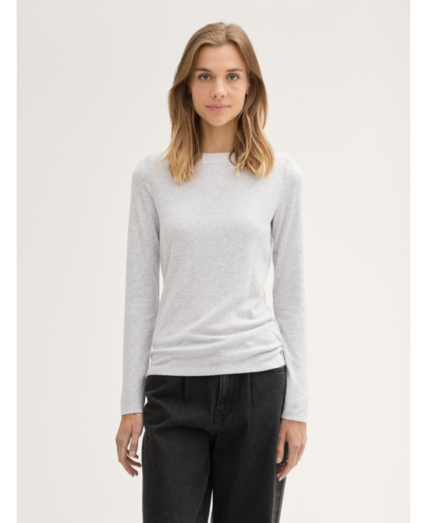 Overhemd met lange mouwen in edelsteenlook