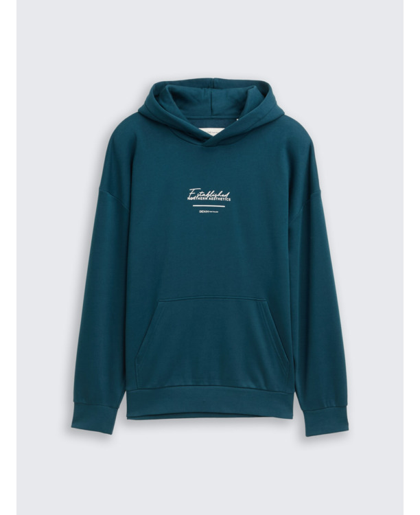 Relaxed fit hoodie met print