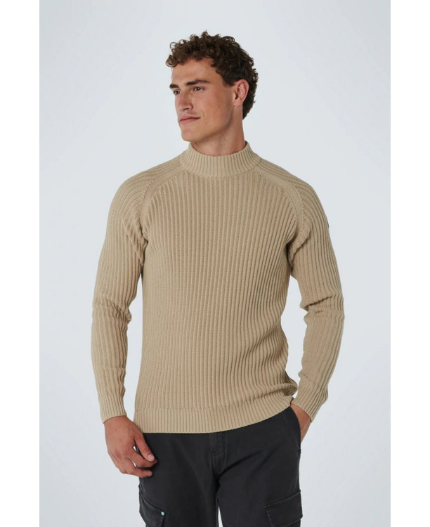 No Excess Trui Turtle Gebreid Beige
