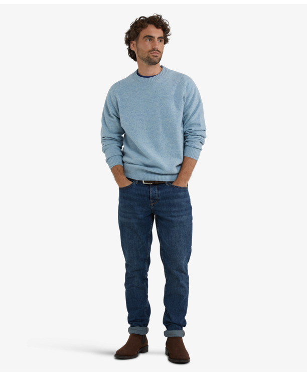 Lambswool Crew Neck sweater 100% Lambswool Heren