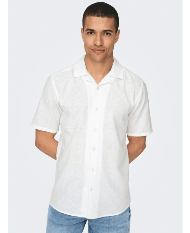 Slim Fit Resort Kraag Korte Mouwen (K/M) Heren