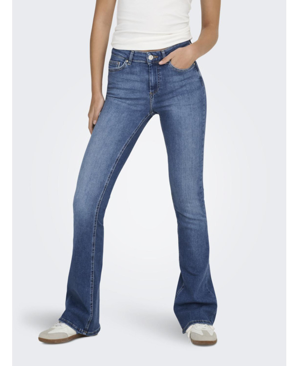 Flared Fit Wijd uitlopende pasvorm, jeans met middelhoge taille en muntzakje