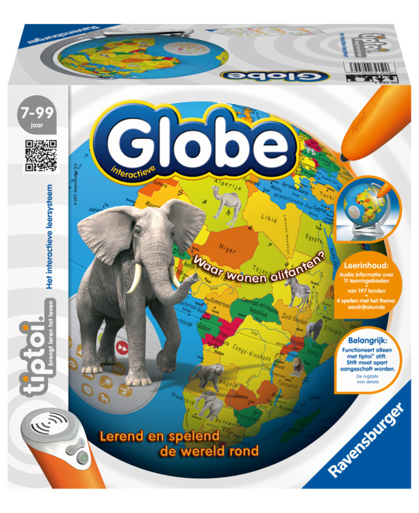 tiptoi® interactieve globe wereldbol - Ravensburger - Leersysteem