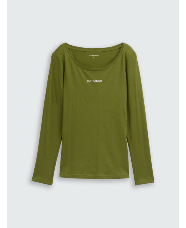 Shirt met lange mouwen en logoprint