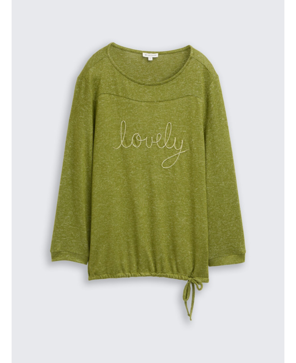 Shirt met lange mouwen en letters