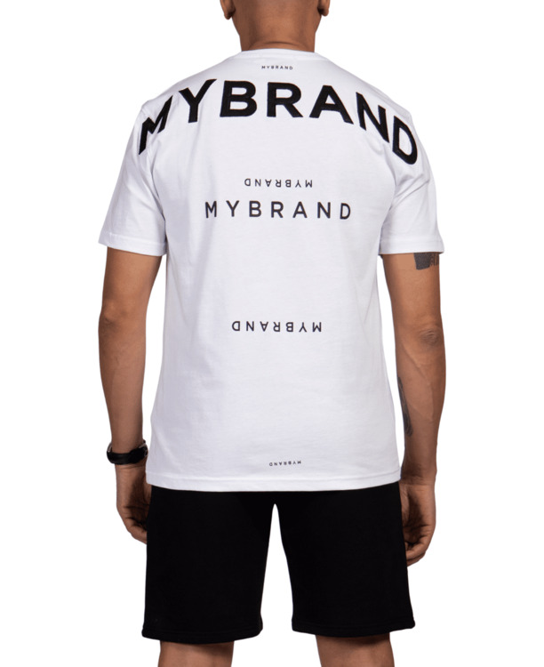 MYBRAND Signature Series: Klassieke Logo T-shirt HEREN