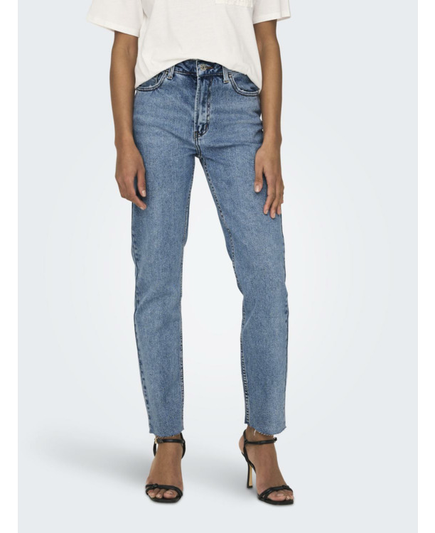 Straight Fit Straight fit jeans met zakken aan de voorkant en enkellengte