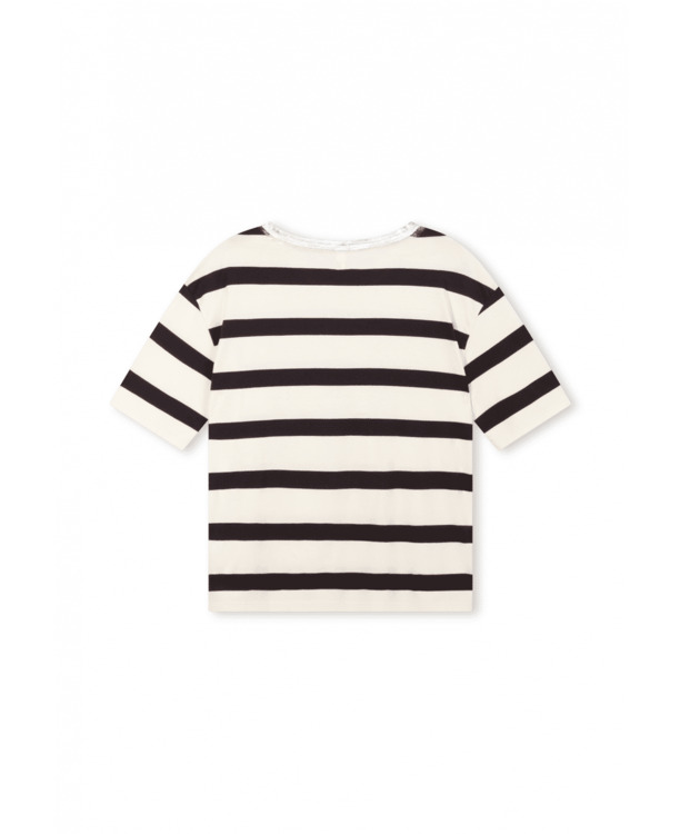 10DAYS Dames gestreept short-sleeve t-shirt katoen