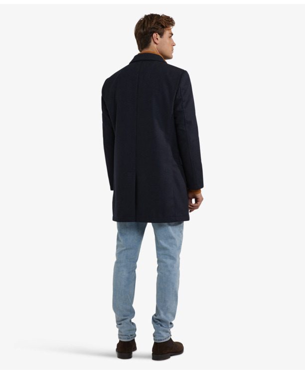 Check Wool Coat Heren