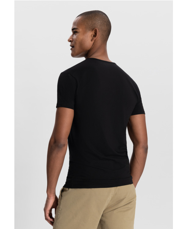 Dstrezzed Heren Bamboo Blend Ondergoed Wit Gatsby 2 Pack V-Hals T-Shirt