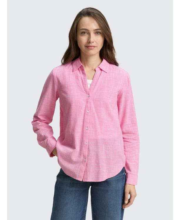 Regular fit blouse van katoen