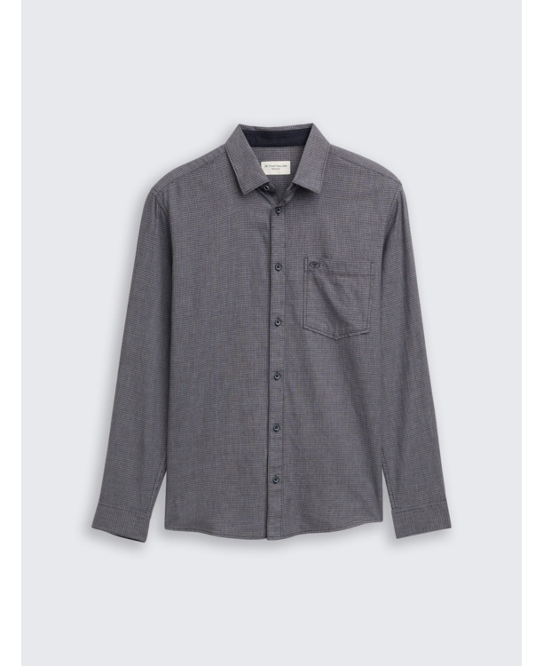 Regular fit overshirt met structuur