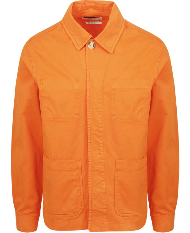 King Essentials The Benjamin Overshirt Oranje