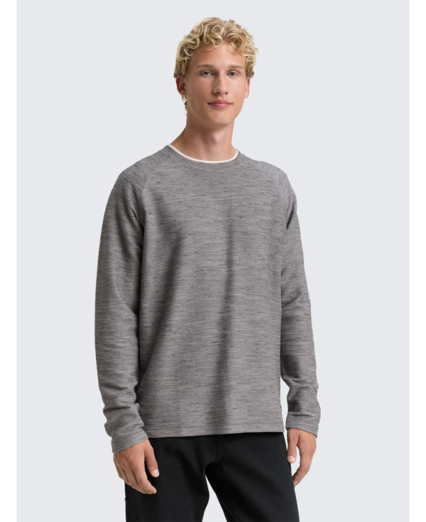 Shirt met lange mouwen en textuur