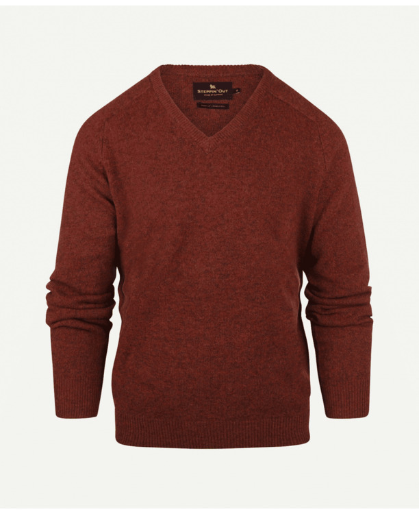 Lambswool V- neck Sweater