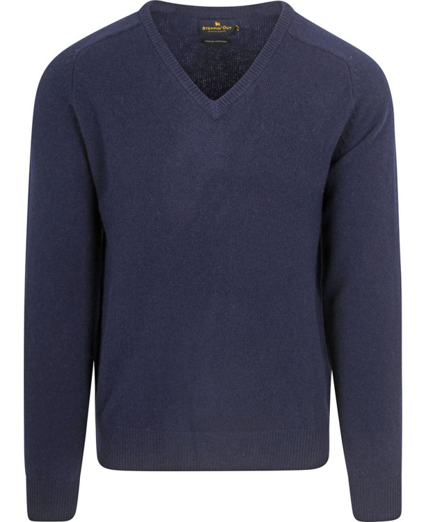 Steppin' Out Trui V-hals Lamswol Navy