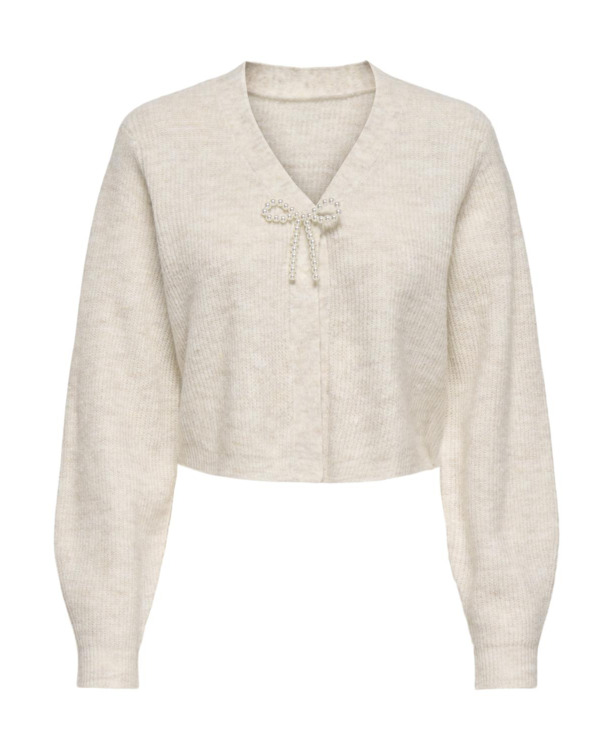 Knit Fit V-Neck Long Sleeves (L/S) Vrouwelijk gebreid vest met V-hals en lange mouwen