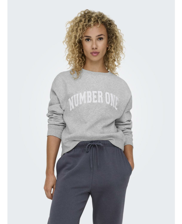 Loose Fit O-Neck Long Sleeves (L/S) Sweatshirt met print