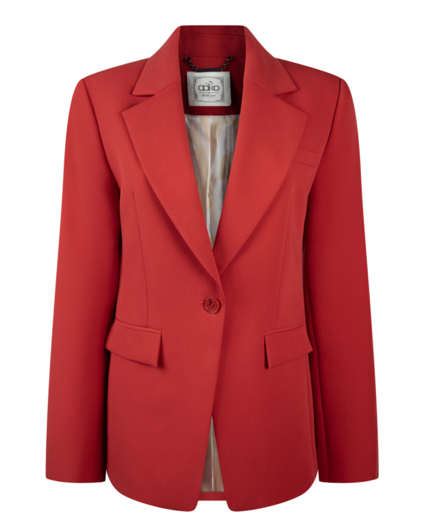 Aaiko Dames Blazer Lava Red Viscose Elastaan