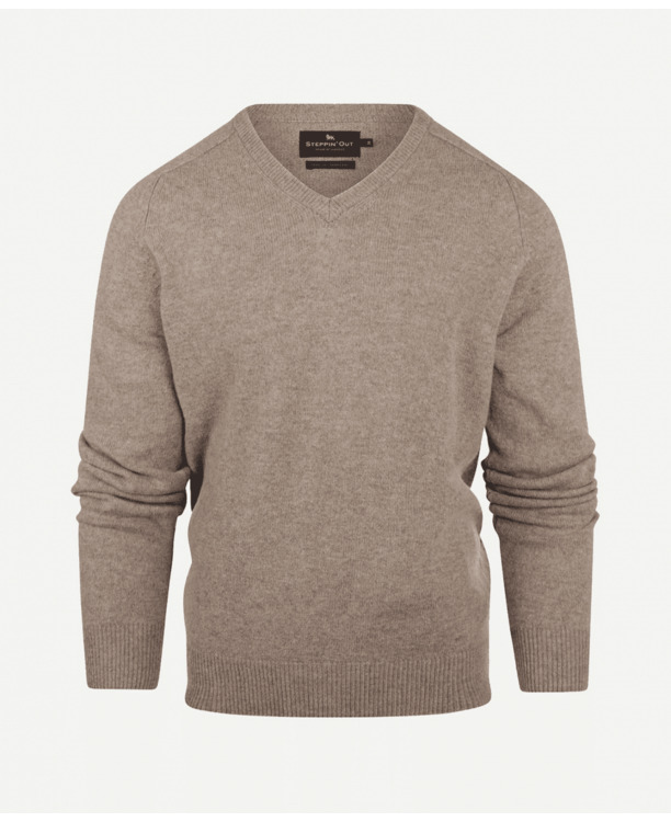 Lambswool V- neck Sweater