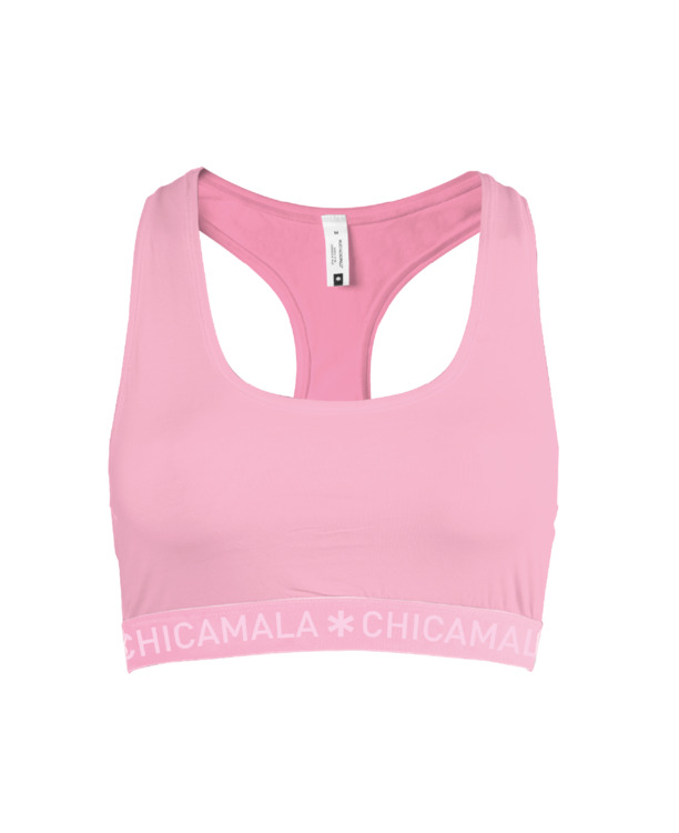 Dames 1-pack racer back effen Pink