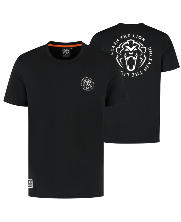 T-Shirt - Zwart - Unleash The Lion