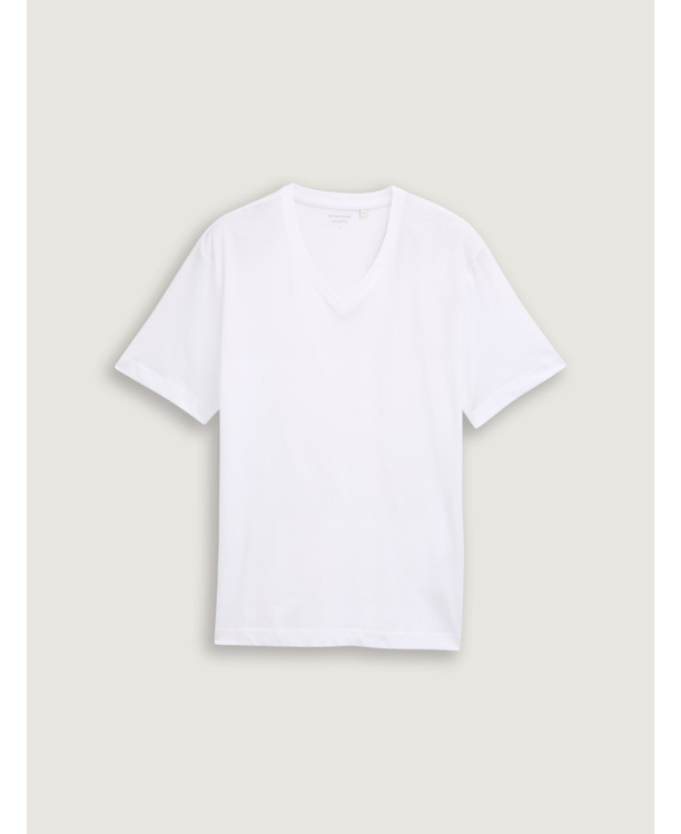 Eenvoudig T-shirt met V-hals.