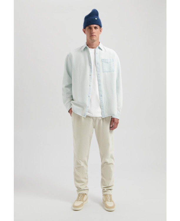 Dstrezzed Heren Gebleekte Denim Overhemd Sun