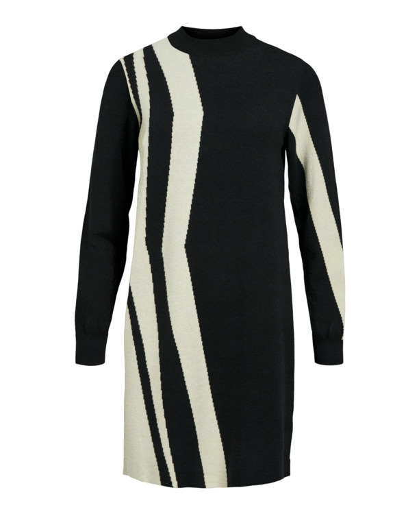 OBJRAY L/S  KNIT DRESS AOP NOOS