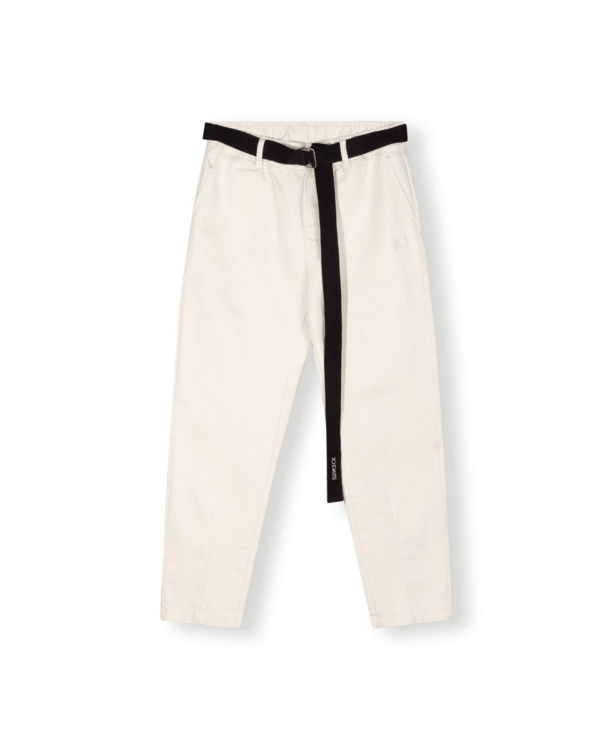 10DAYS Dames ceintuur geweven broek jog denim katoenmix