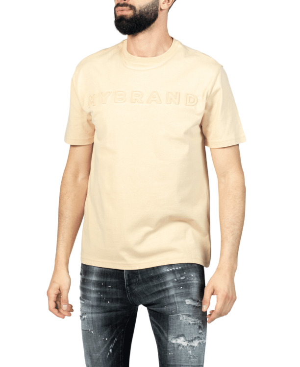 MYBRAND Geëmbosseerd Statement T-shirt MANNEN