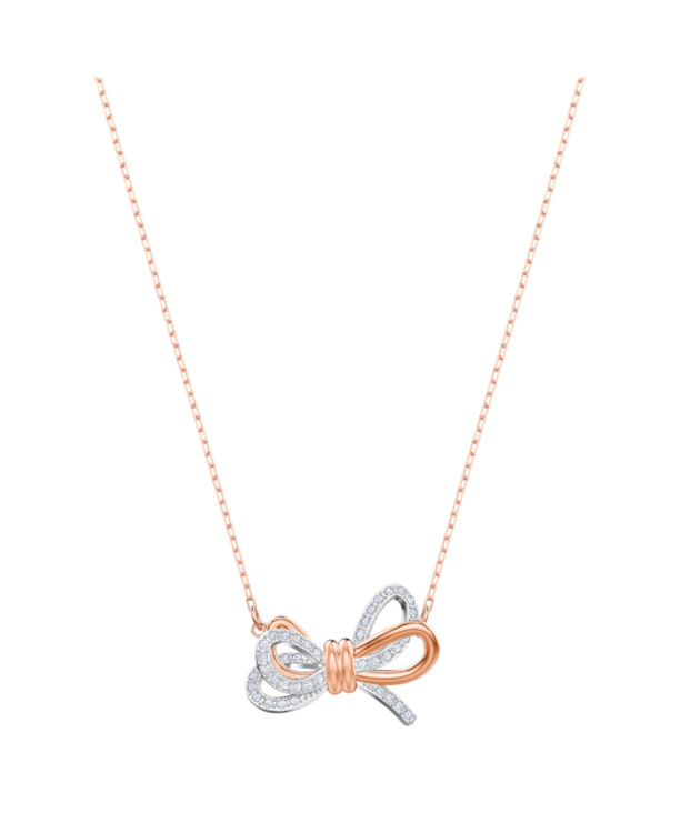 Lifelong Bow Pendant Medium Mixed Plating Crystal