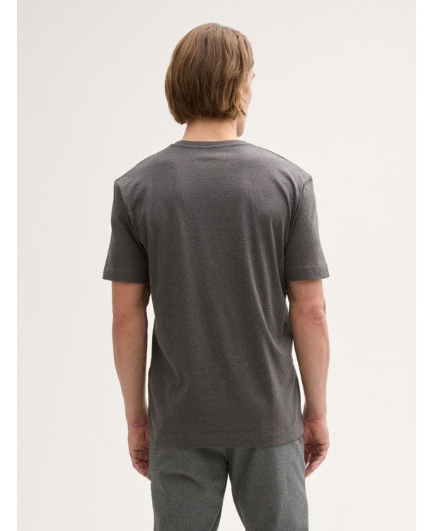 Basic T-shirt met V-hals