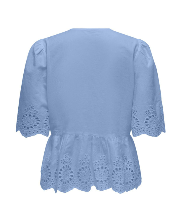 Regular Fit V-Neck Short Sleeves (S/S) Basic top met V-hals en korte mouwen voor een normale pasvorm