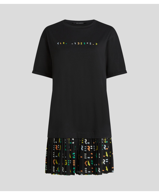 SUMMER LOGO PLEAT JSY DRESS
