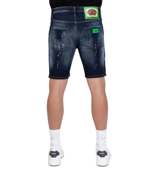 MB SMALLE BLAUWE KORTE SPIJKERBROEK WH/NEONGR MANNEN