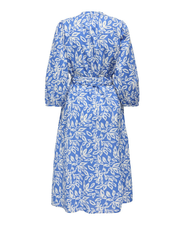 Regular Fit V-Neck 3/4 Sleeves (3/4) Jurk met V-hals met 3/4 mouwen in normale pasvorm