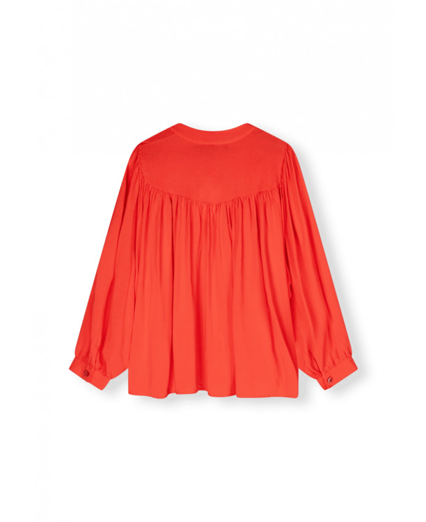 flowy pleated blouse