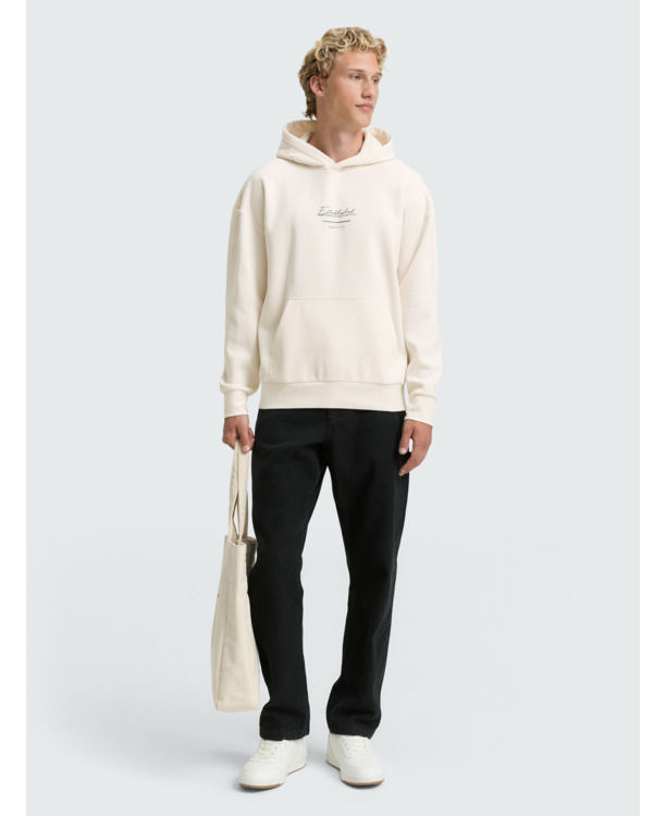 Relaxed fit hoodie met print