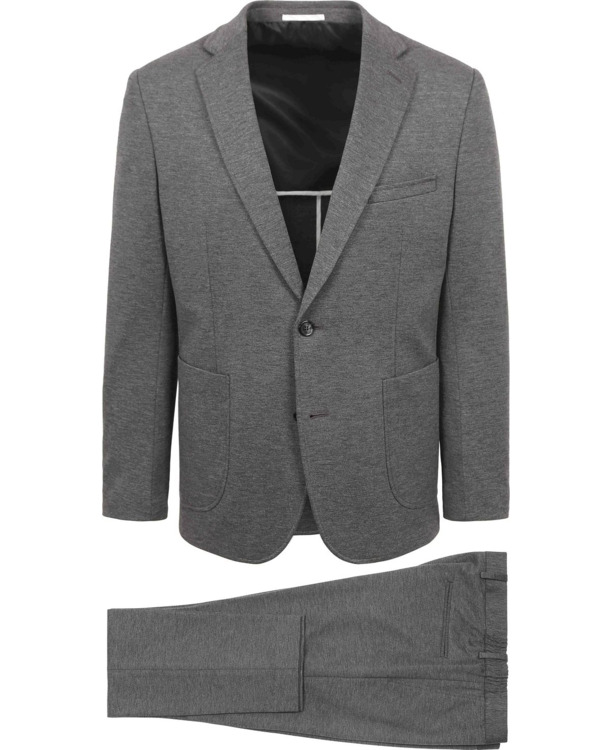 Suitable Jersey Suit Antraciet