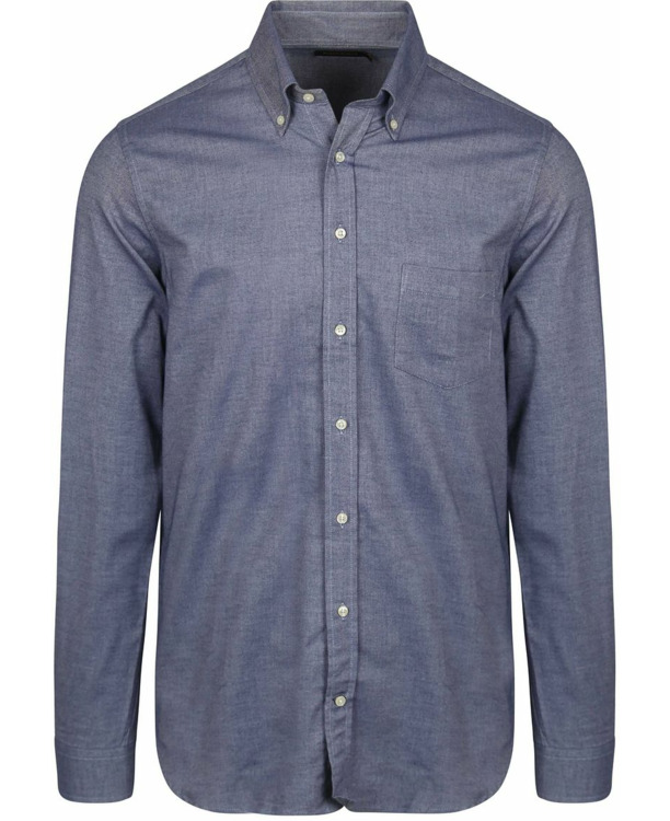 Steppin' Out Overhemd Twill Blauw