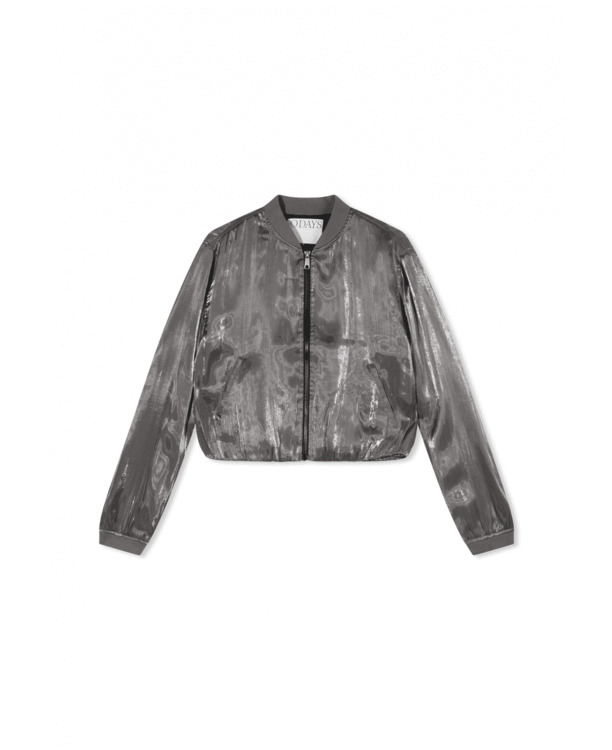 10DAYS Dames glanzende bomber top viscose polyester