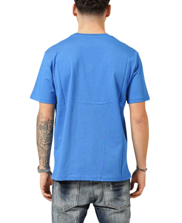 MIJN MERK ONDERSTEBOVEN BORST KOBALT T-SHIRT MANNEN