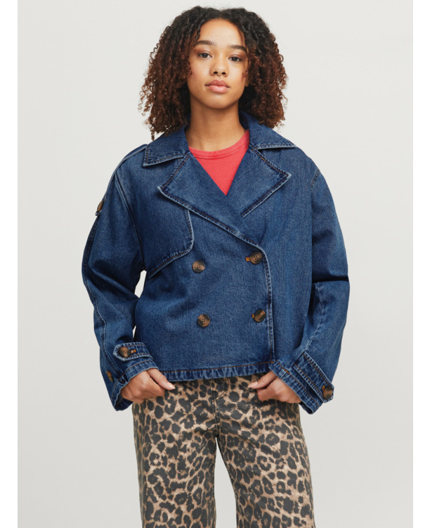 JXCARLIE SHORT LS DENIM TRENCHCOA D