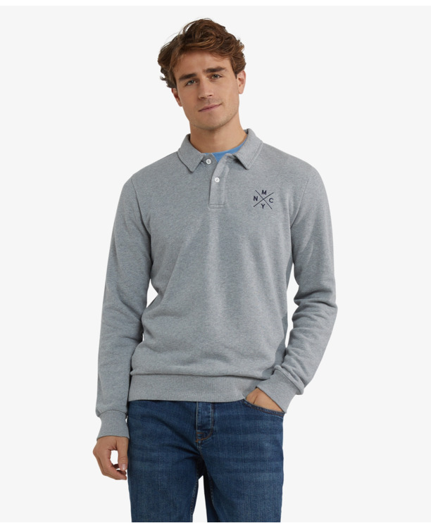 Polo Sweatshirt 100% Cotton Heren