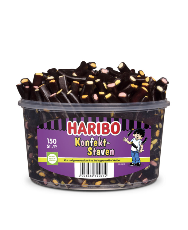Haribo Konfektstaven 150 stuks