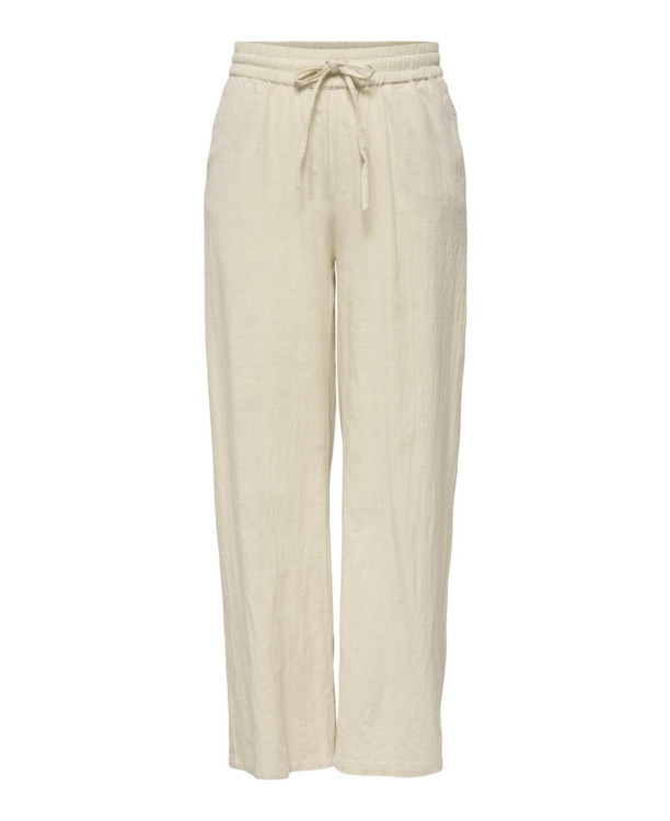 Regular Fit Basic elastische taillebroek met zijzakken